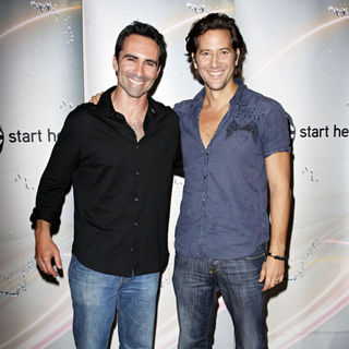 Nestor Carbonell, Henry Ian Cusick in Disney/ABC Television Group Summer Press Junket - Arrivals