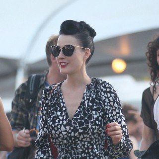 Dita Von Teese in Celebrities at The 2012 Coachella Valley Music and Arts Festival - Week 2 Day 2
