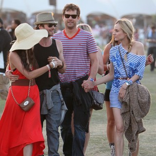 Nina Dobrev, Ian Somerhalder, Joshua Jackson, Diane Kruger in Celebrities at The 2012 Coachella Valley Music and Arts Festival - Day 3