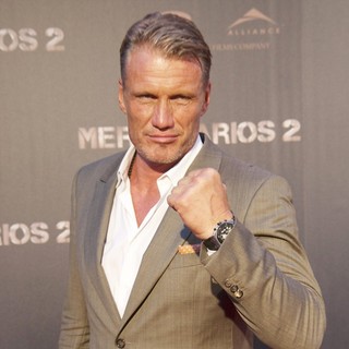 Dolph Lundgren in Spanish The Expendables 2 Premiere