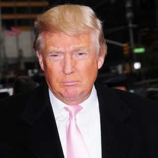 Donald Trump in Donald Trump at The Late Show with David Letterman Studio
