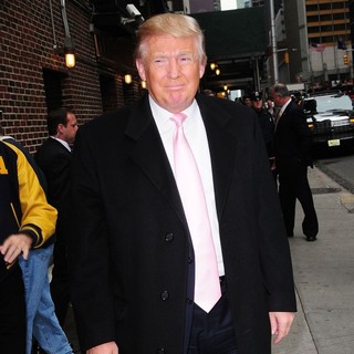 Donald Trump in Donald Trump at The Late Show with David Letterman Studio
