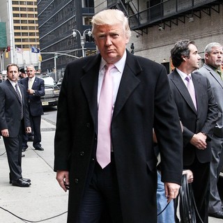 Donald Trump in Donald Trump at The Late Show with David Letterman Studio
