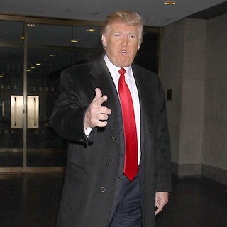 Donald Trump in Cast Mmembers of The Celebrity Apprentice Are Seen Leaving The Today Show