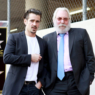 Colin Farrell, Donald Sutherland in Donald Sutherland Receives The 2,430th Star on The Hollywood Walk of Fame