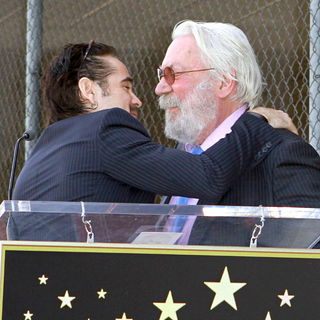Colin Farrell, Donald Sutherland in Donald Sutherland Receives The 2,430th Star on The Hollywood Walk of Fame