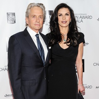 Catherine Zeta-Jones in 40th Anniversary Chaplin Award Gala Honoring Barbra Streisand - douglas-jones-40th-anniversary-chaplin-award-gala-02