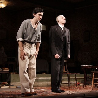 Adam Driver, Michael Siberry in Opening Night of The Broadway Play Man and Boy
