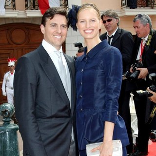 Archie Drury, Karolina Kurkova in Religious Ceremony of The Royal Wedding of Prince Albert II of Monaco to Charlene Wittstock