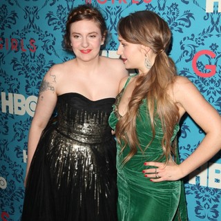 Lena Dunham, Jemima Kirke in The New York Premiere of HBO's Girls