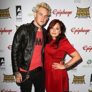 James Durbin, Heidi Lowe in 2012 Revolver Golden Gods Awards Show