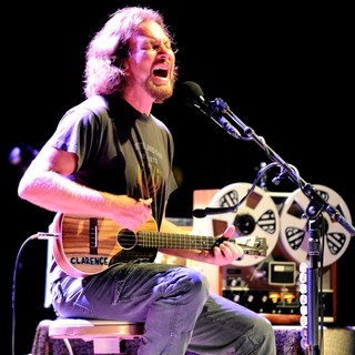 Eddie Vedder, Pearl Jam in Eddie Vedder performs at the Carre Theatre