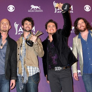 Eli Young Band in 2012 ACM Awards - Press Room