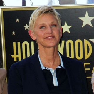 Ellen DeGeneres in Steve Harvey Is Honoured with A Star on The Hollywood Walk of Fame - ellen-degeneres-steve-harvey-walk-of-fame-05