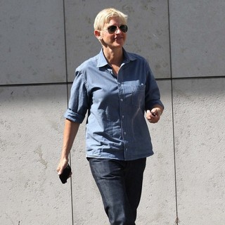Ellen DeGeneres in Ellen DeGeneres Is Seen Heading to The Hermes Boutique