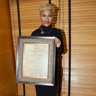 Emeli Sande in The Literary and Historical Society at UCD Presented Emeli Sande with The James Joyce Award