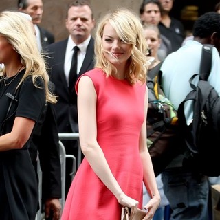 Emma Stone in Mercedes-Benz New York Fashion Week Spring/Summer 2013 - Calvin Klein