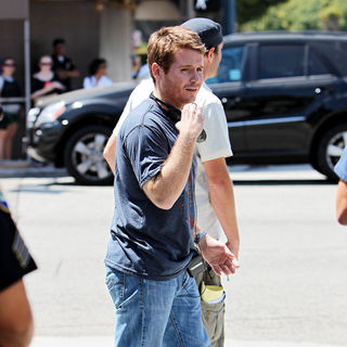Kevin Connolly in On The Film Set of HBO's 'Entourage' Filming