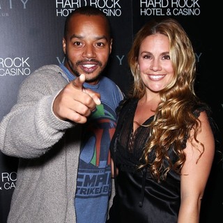 Donald Faison, CaCee Cobb in Skyline Movie Cast Party at Vanity Nightclub Inside