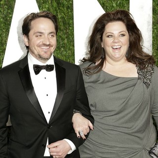 Ben Falcone, Melissa McCarthy in 2013 Vanity Fair Oscar Party - Arrivals