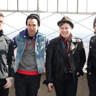 Fall Out Boy in Fall Out Boy Promote Their Album Save Rock and Roll During A Photocall