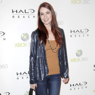 Felicia Day in Launch of XBox 360's Halo Reach - felicia-day-launch-halo-reach-02