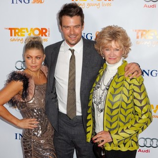 Stacy Ferguson, Josh Duhamel, Bonnie L. Kemper in The Trevor Project's 2011 Trevor Live! - Arrivals