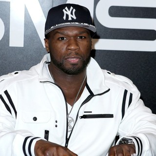 50 Cent Appears at The SMS Audio Booth at The 2012 International CES