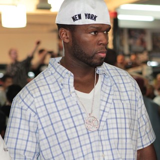 50 Cent in An Open Media Workout at The Mayweather Boxing Gym