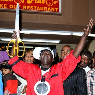 Flavor Flav, Public Enemy in The Official Grand Opening of The Flavor Flav House of Flavor Take Out Restaurant
