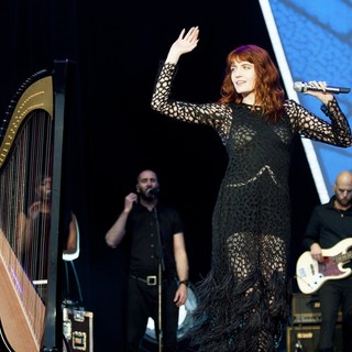 Tom Monger, Florence Welch, Florence and the Machine in Leeds Festival 2012 - Day Three