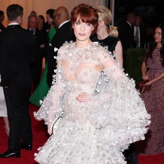 Florence Welch, Florence and the Machine in Schiaparelli and Prada Impossible Conversations Costume Institute Gala