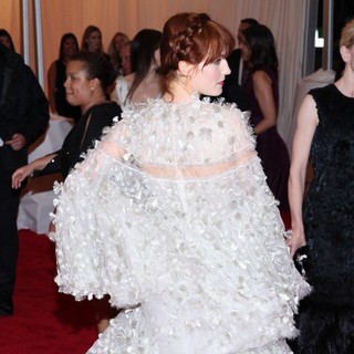 Florence Welch, Florence and the Machine in Schiaparelli and Prada Impossible Conversations Costume Institute Gala