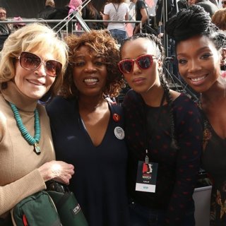 Jane Fonda, Alfre Woodard, Kerry Washington, Brandy-Women's March