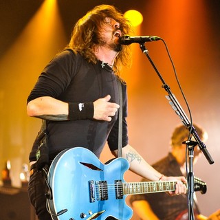 Dave Grohl, Foo Fighters in Foo Fighters Perform During BBC Radio 1's Big Weekend 2011 - Performance