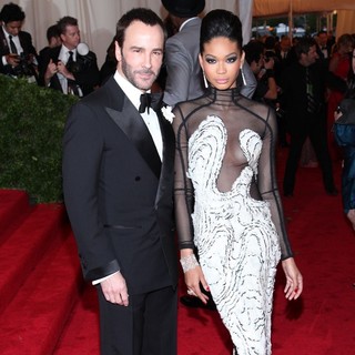 Tom Ford, Chanel Iman in Schiaparelli and Prada Impossible Conversations Costume Institute Gala