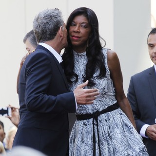 David Foster, Natalie Cole in David Foster Honored with Star on The Hollywood Walk of Fame