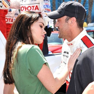 Megan Fox, Brian Austin Green in The 2011 Toyota Grand Prix Pro Celebrity Race