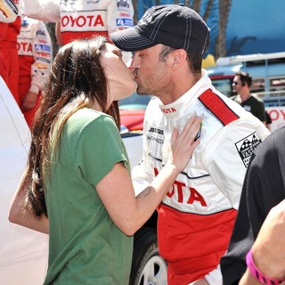 Megan Fox, Brian Austin Green in The 2011 Toyota Grand Prix Pro Celebrity Race