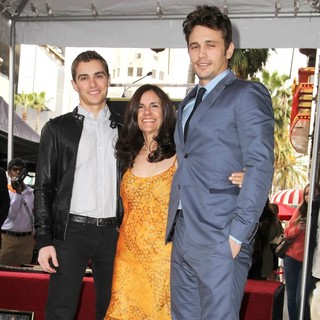 Dave Franco, Betsy Franco, James Franco in James Franco Is Honoured with A Hollywood Star on The Hollywood Walk of Fame