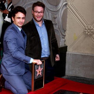 James Franco, Seth Rogen in James Franco Is Honoured with A Hollywood Star on The Hollywood Walk of Fame