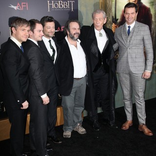 Martin Freeman, Elijah Wood, Andy Serkis, Peter Jackson, Ian McKellen, Richard Armitage in Premiere of The Hobbit: An Unexpected Journey