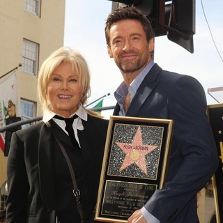 Deborra-Lee Furness, Hugh Jackman in Hugh Jackman Is Honoured with A Hollywood Star on The Hollywood Walk of Fame
