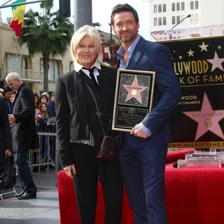 Deborra-Lee Furness, Hugh Jackman in Hugh Jackman Is Honoured with A Hollywood Star on The Hollywood Walk of Fame