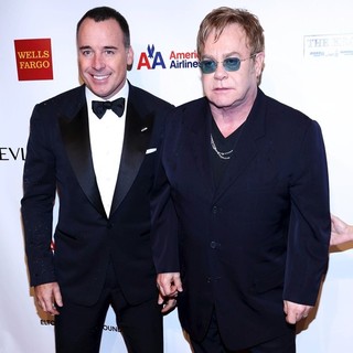 David Furnish, Elton John in The Elton John AIDS Foundation's 11th Annual An Enduring Vision Benefit - Arrivals