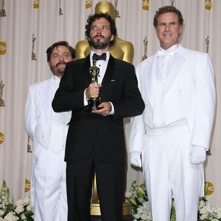 Zach Galifianakis, Bret McKenzie, Will Ferrell in 84th Annual Academy Awards - Press Room