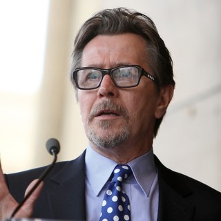 Gary Oldman in The Hollywood Walk of Fame Honors Malcolm McDowell