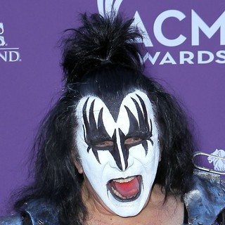 Gene Simmons, KISS in 2012 ACM Awards - Arrivals