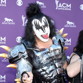 Gene Simmons, KISS in 2012 ACM Awards - Arrivals