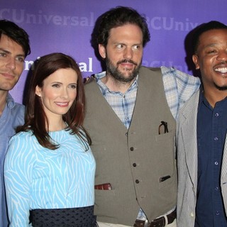 David Giuntoli, Bitsie Tulloch, Silas Weir Mitchell, Russell Hornsby in The NBC Universal Summer Press Day